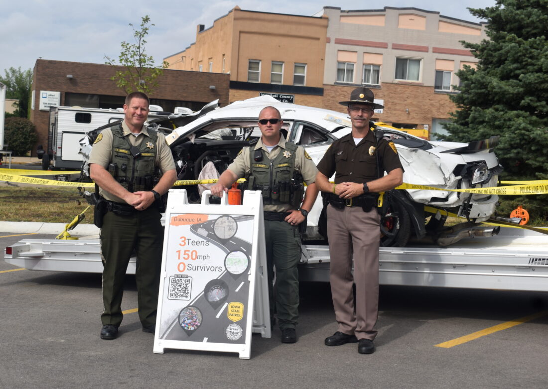 Sheriff's office, State Patrol team up for exhibit on dangers of excessive speed | News, Sports, Jobs - Vimarsana News